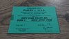 Wales v USA 1987 Rugby Ticket