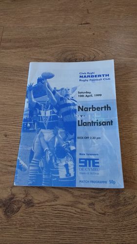 Narberth v Llantrisant Apr 1999 Rugby Programme