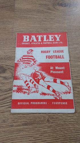 Batley v Bradford Northern Feb 1961 Challenge Cup Rugby League Programme