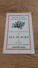 Midland Counties XV v New Zealand 1963 Rugby Souvenir Programme