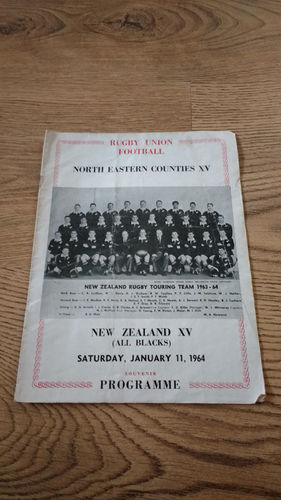 North-Eastern Counties v New Zealand 1964 Rugby Souvenir Programme