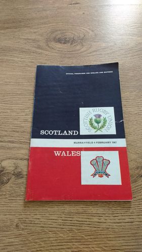 Scotland v Wales 1967 Rugby Programme