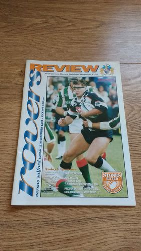 Featherstone v Salford Dec 1994 Rugby League Programme