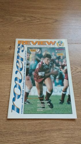 Featherstone v Wakefield Feb 1995 Rugby League Programme