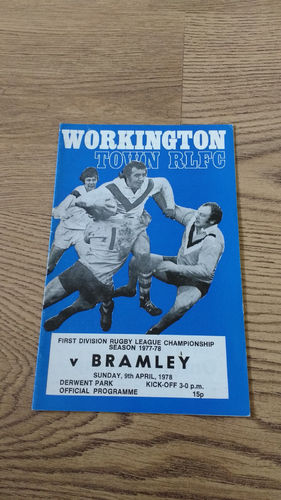 Workington v Bramley Apr 1978 Rugby League Programme