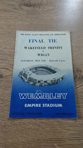 Wakefield v Wigan Challenge Cup Final 1963 Rugby League Programme