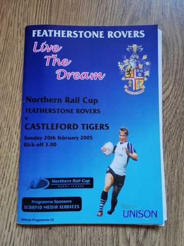 Featherstone v Castleford Feb 2005 Rugby League Programme
