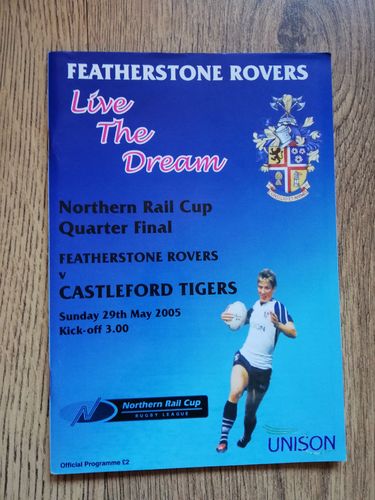Featherstone v Castleford Northern Rail Cup Q-F 2005 Rugby League Programme