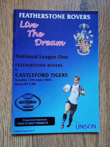 Featherstone v Castleford June 2005 Rugby League Programme