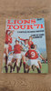 'Lions Tour '71' 1971 Pictoral Rugby Souvenir