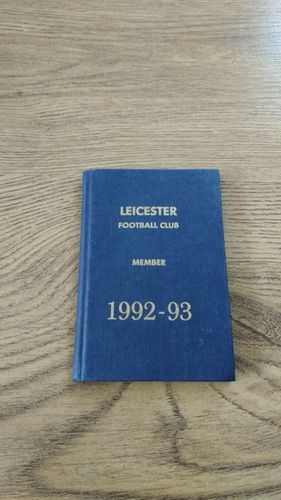 Leicester Rugby 1992-93 Members Ticket and Fixture Book