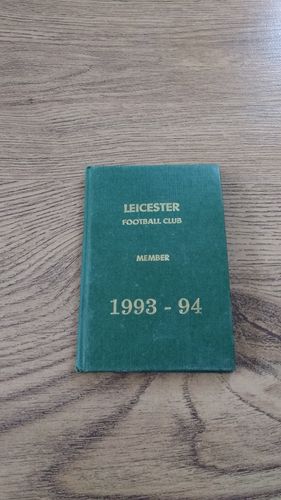 Leicester Rugby 1993-94 Members Ticket and Fixture Book
