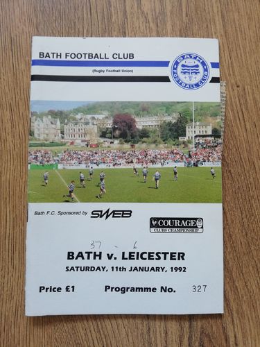 Bath v Leicester Jan 1992