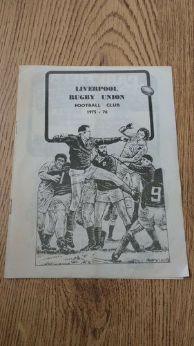 Liverpool v Nuneaton Oct 1975 Rugby Programme