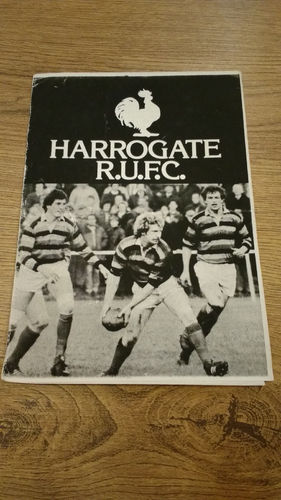 Harrogate v Upper Wharfedale Sept 1984 Rugby Programme