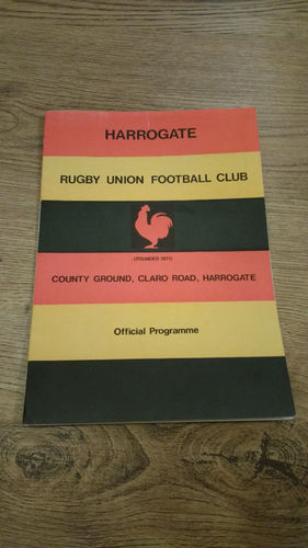 Harrogate v Driffield Yorkshire Cup Q-F Apr 1989 Rugby Programme