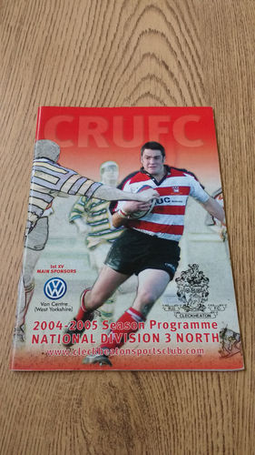 Cleckheaton v Harrogate Yorkshire Cup Apr 2005 Rugby Programme