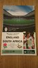 England v South Africa 1995 Rugby Programme