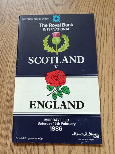 Scotland v England 1986