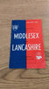Middlesex v Lancashire 1952 County Final Rugby Programme