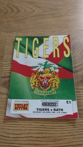 Leicester v Bath Apr 1995 Rugby Programme