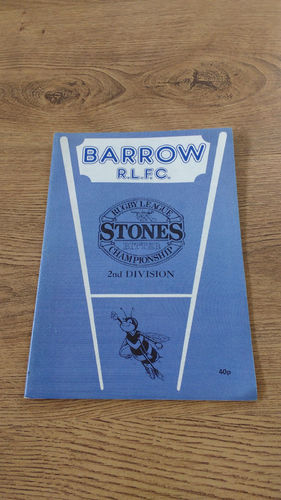 Barrow v Sheffield Eagles Sept 1987