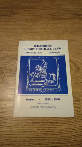 Jed-Forest v Otley Nov 1989 Rugby Programme