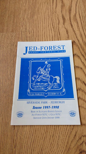 Jed-Forest v Gala Jan 1998 Rugby Programme