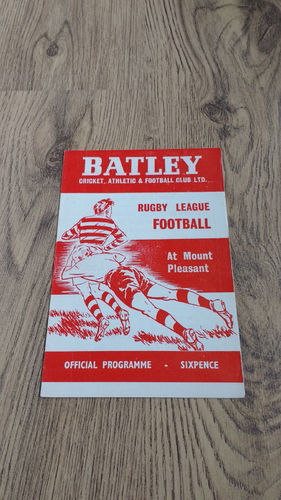 Batley v Workington Mar 1970 Rugby League Programme