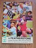 Halifax v Featherstone Apr 1995 Rugby League Programme