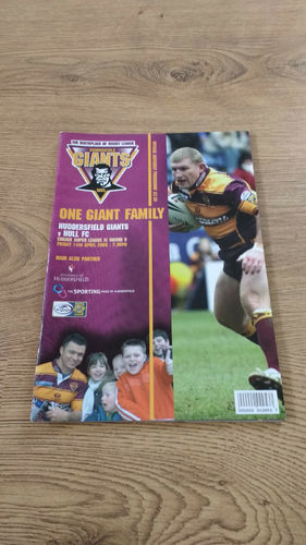 Huddersfield v Hull Apr 2006 Rugby League Programme