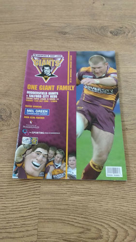 Huddersfield v Salford May 2006 Rugby League Programme