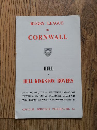 Hull v Hull KR Tour of Cornwall 1962