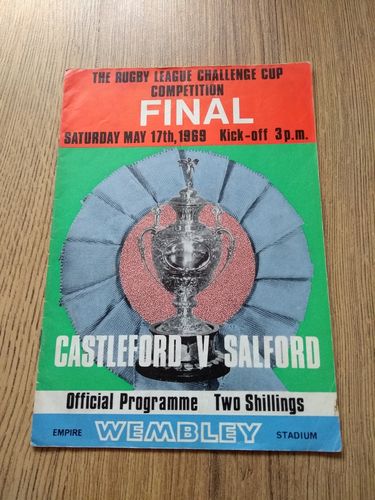 Castleford v Salford Challenge Cup Final 1969 Rugby League Programme