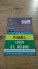 Leeds v St Helens Challenge Cup Final 1972 Rugby League Programme