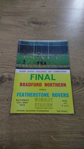 Bradford v Featherstone 1973 Challenge Cup Final Rugby League Programme