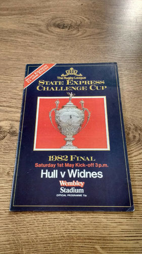 Hull v Widnes 1982 Challenge Cup Final Rugby League Programme