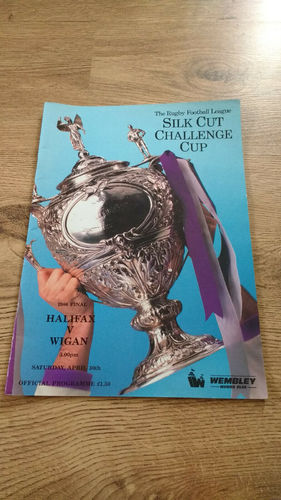 Halifax v Wigan 1988 Challenge Cup Final RL Programme