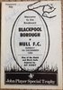 Hull v Blackpool John Player Trophy Dec 1986 Rugby League Programme