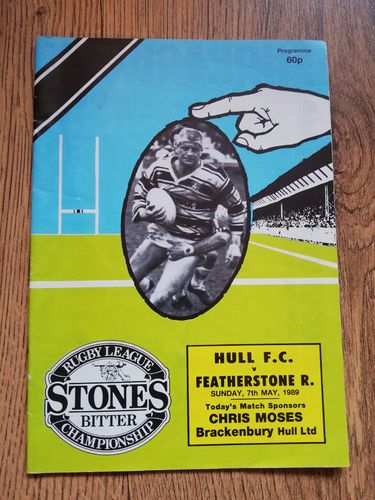 Hull v Featherstone 1989 Premiership Semi-Final Rugby League Programme
