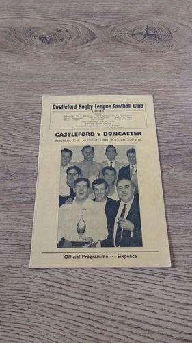 Castleford v Doncaster Dec 1966 Rugby League Programme