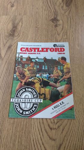 Castleford v Hull KR Yorkshire Cup Sept 1989 Rugby League Programme