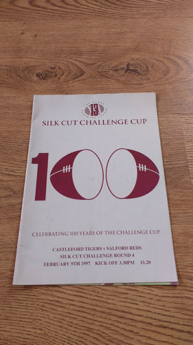 Castleford v Salford Challenge Cup 1997 Feb Rugby League Programme