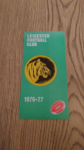 Leicester v Oxford University Oct 1976 Rugby Programme