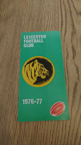 Leicester v Royal Navy Jan 1977 Rugby Programme