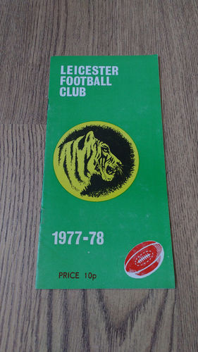 Leicester v Coventry John Player Cup Semi-Final Apr 1978 Rugby Programme