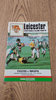 Leicester v Wasps Nov 1987 Rugby Programme