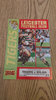 Leicester v Milan Sept 1993 Rugby Programme