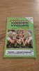 Leicester v Leicestershire Sept 1992 Rugby Programme