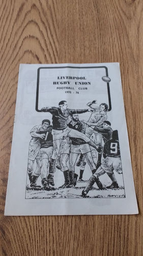 Liverpool v New Brighton Sept 1976 Rugby Programme